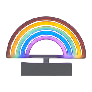 Lampe Led Effet Neon Arc En Ciel A Piles
