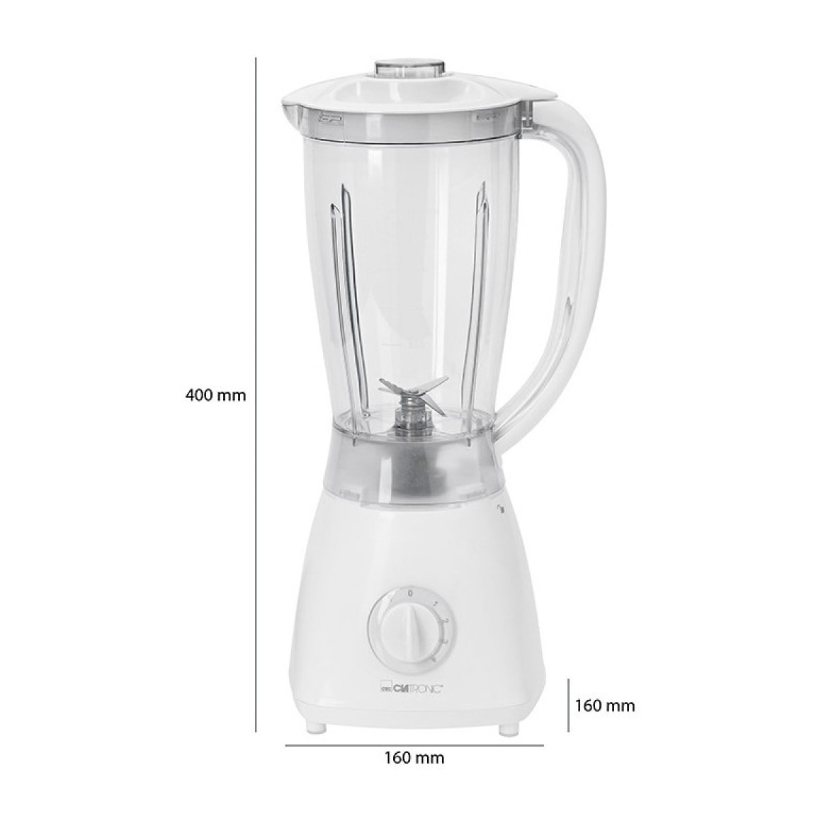 Blender Mixeur universel 1,5L 500W Clatronic UM 3470 Blanc