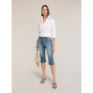 Motivi - Camicia boxy in popeline - Bianco