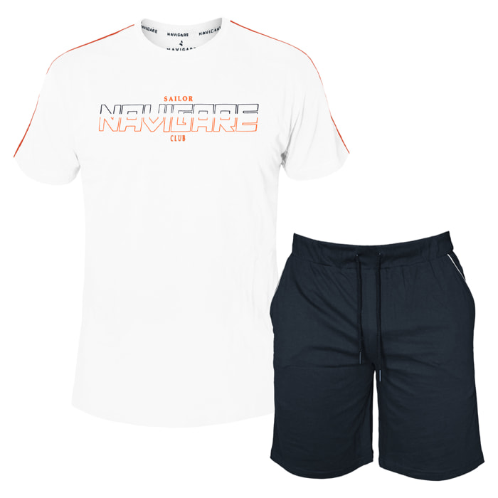 Set Completo Uomo NAVIGARE Cotone Manica Corta