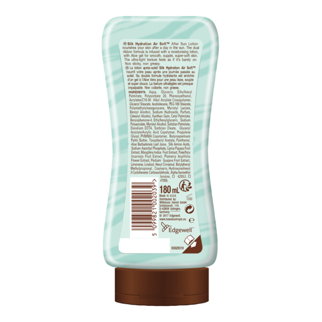 Pack de 2 - Hawaiian Tropic - Après-soleil hydratant - Noix de coco & papaye - 180 ml