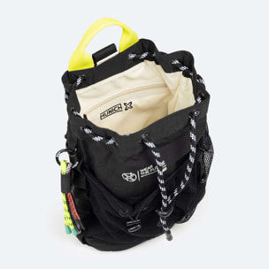 BOLSO DEEP RECYCLED DRAWSTRING BACKPACK C/BLACK