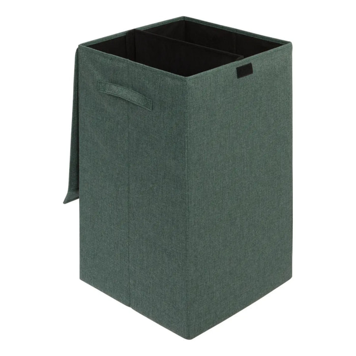 Corbeille à linge Colorama rectangulaire pliable 74L vert