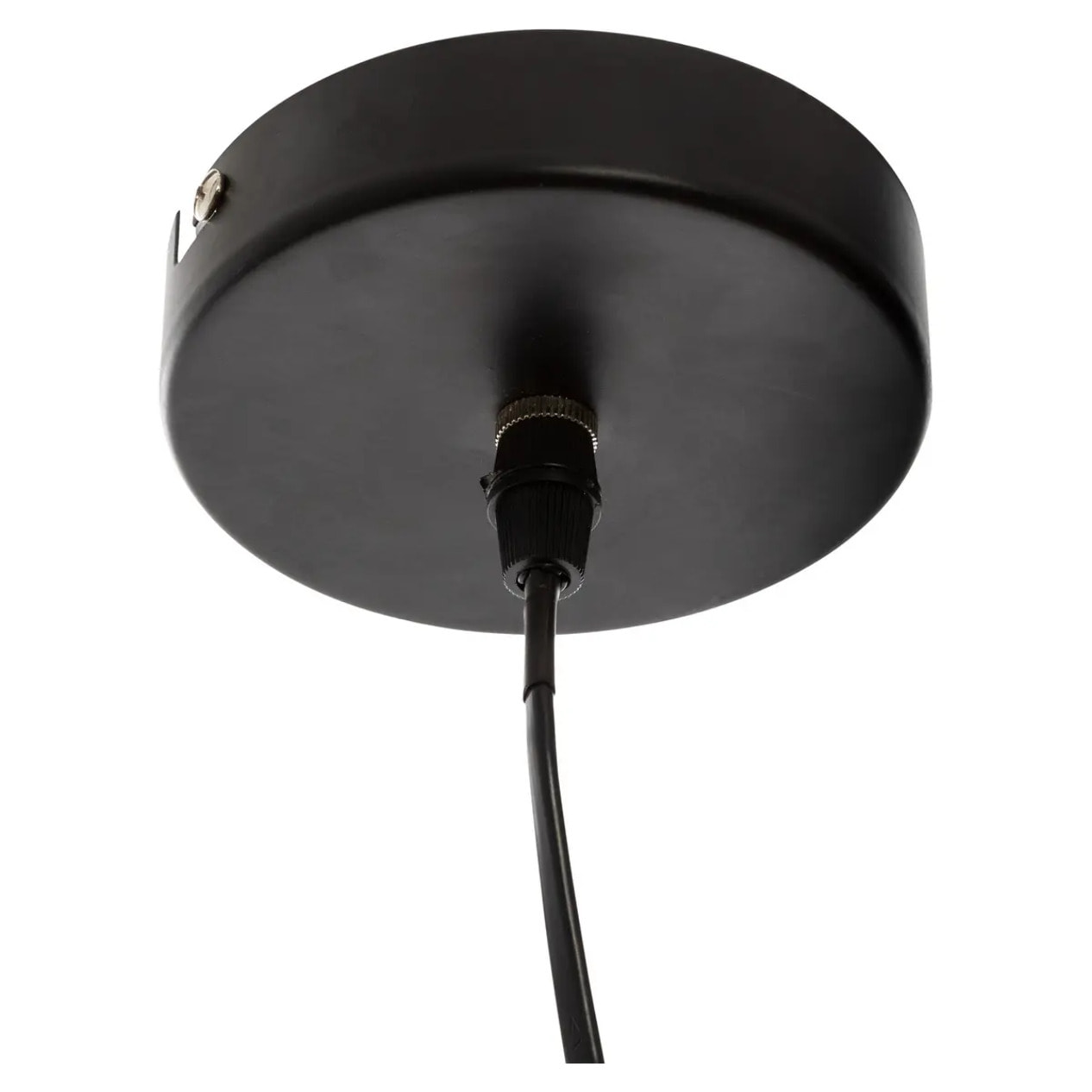 Suspension "Nathan" - métal et cuivre - noir - D35 cm