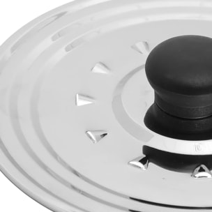 Couvercle en inox universel 16/18/20cm