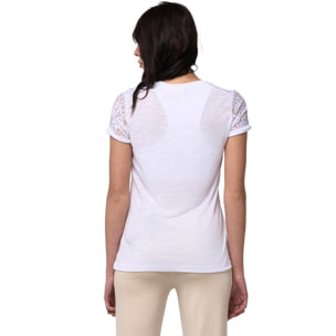 Camiseta de mujer Leone Lace de manga corta