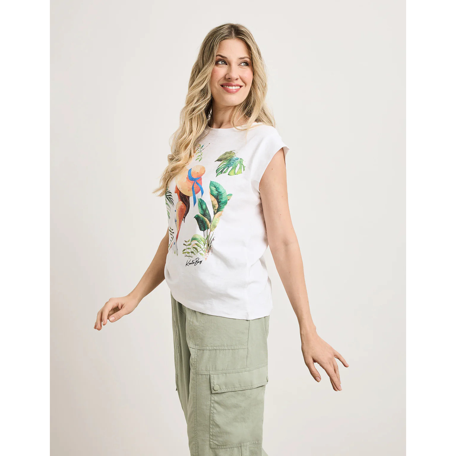 Camiseta Manga Corta Off White - Lulina