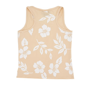 Camiseta sin mangas floral Chic Boxing Girls