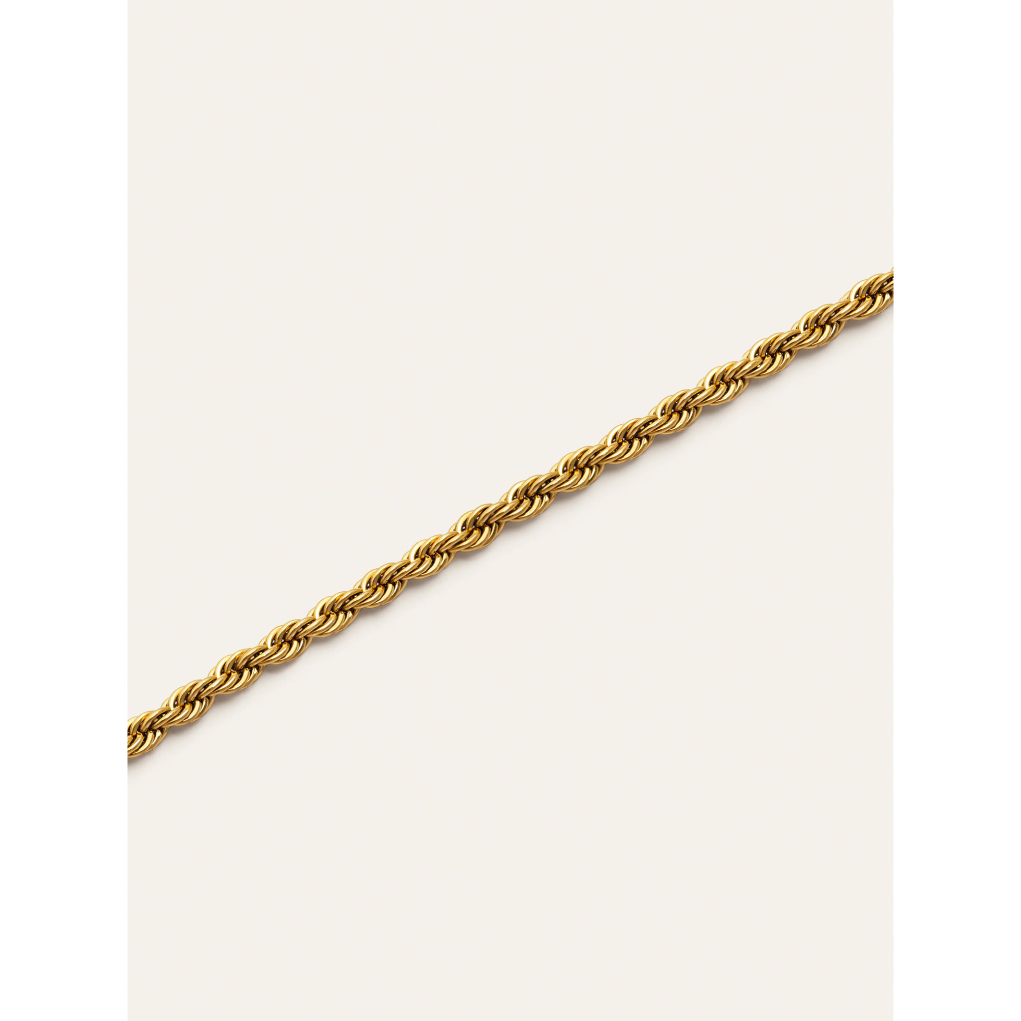 Bracciale Big Cord Acciao Placcato Oro