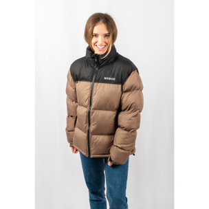 Chaqueta Lisboa short jacket marca ECOON - Caqui / Negro