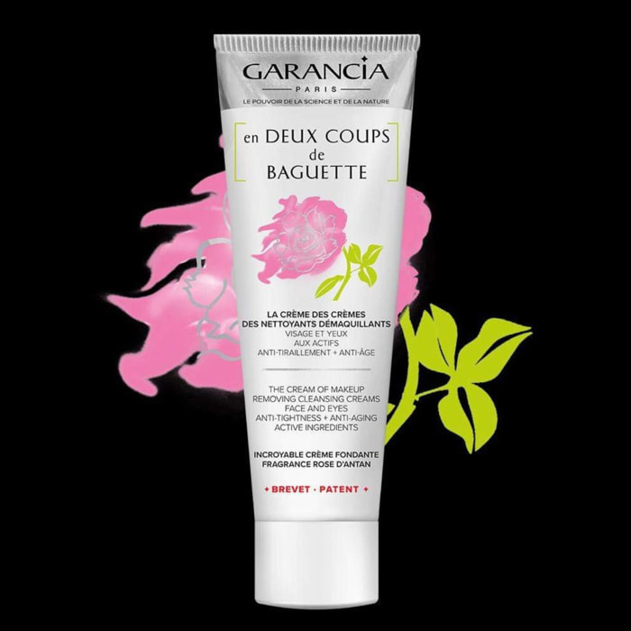 En Deux Coups de Baguette Rose - Démaquillant Crème, Anti-Âge & Anti-Tiraillement 120 ml