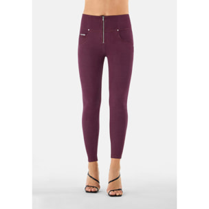 Pantaloni push up WR.UP® vita alta superskinny tessuto navetta