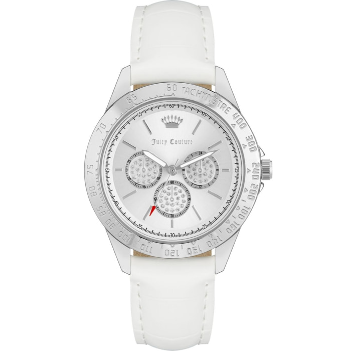 Reloj Juicy Couture JC1221SVWT Mujer Analogico Cuarzo con Correa de Polipiel