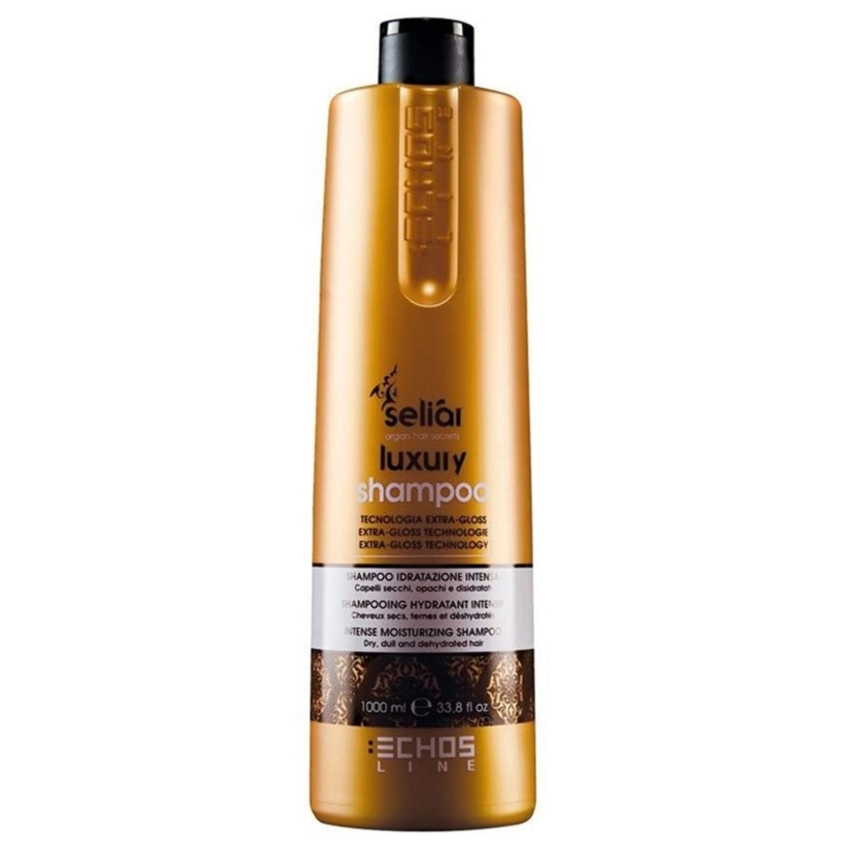 ECHOSLINE Seliàr Luxury Champú - Cabello Seco, Sin brillo y Deshidratado 1000ml