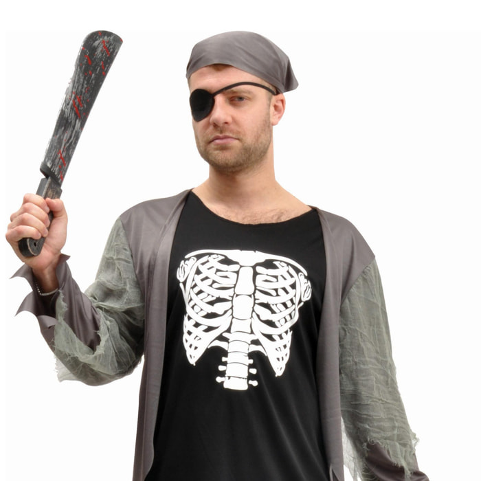 Pirata Skeleton Zombie Costume Halloween Uomo Adulto