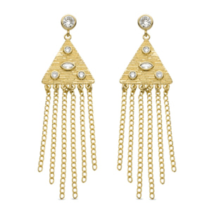 Pendientes Lux by Lux acabados oro 18k