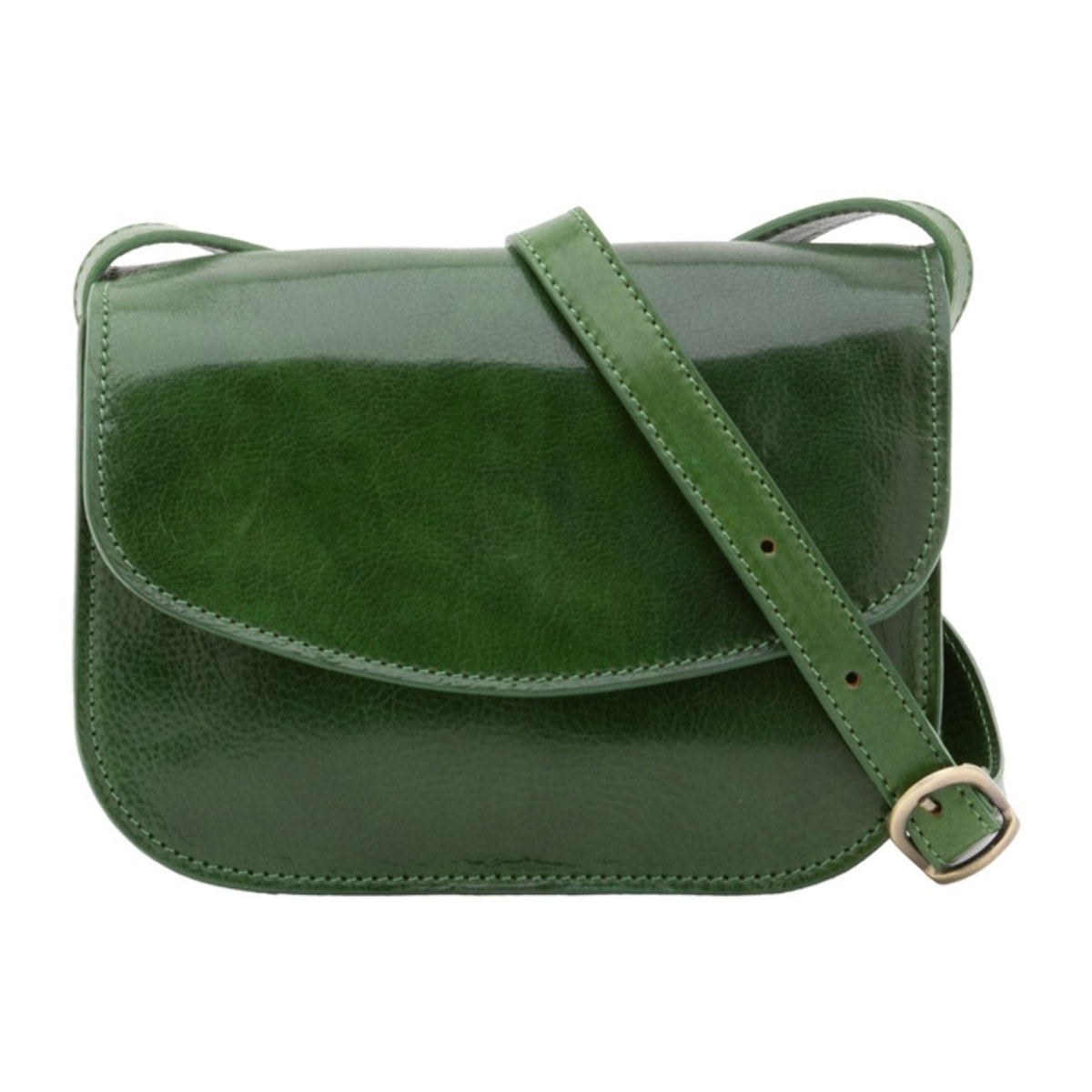 Borsa a tracolla da donna - Modello False - 100% pelle - 22.0 x 16.0 x 9.5 cm