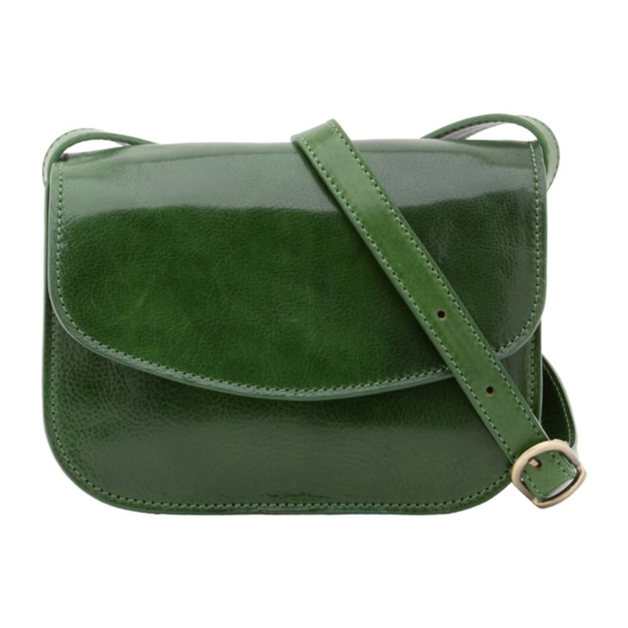 Borsa a tracolla da donna - Modello False - 100% pelle - 22.0 x 16.0 x 9.5 cm
