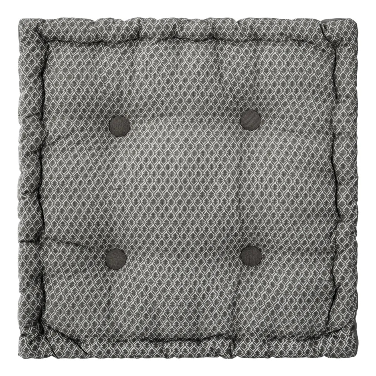 Coussin de sol "Otto" - coton - gris 40x40 cm