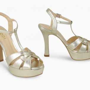 SANDALIAS DORADAS TARAN