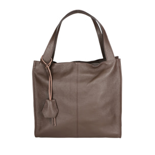 Borsa a spalla da donna In Vera pelle Made in Italy 34x32x11 cm