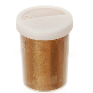 Glitter In Barattolo, 100 Gr - Pezzi 1 - 4,5X8,5X4,5cm - Colore: dorato - Bianchi Dino