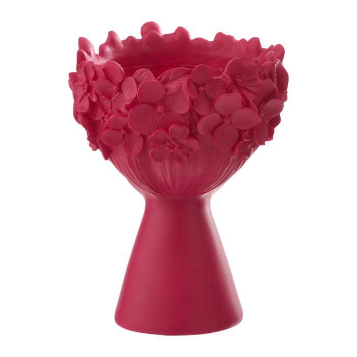 J-Line Cache-Pot Tête - polyrésine - fuchsia - small