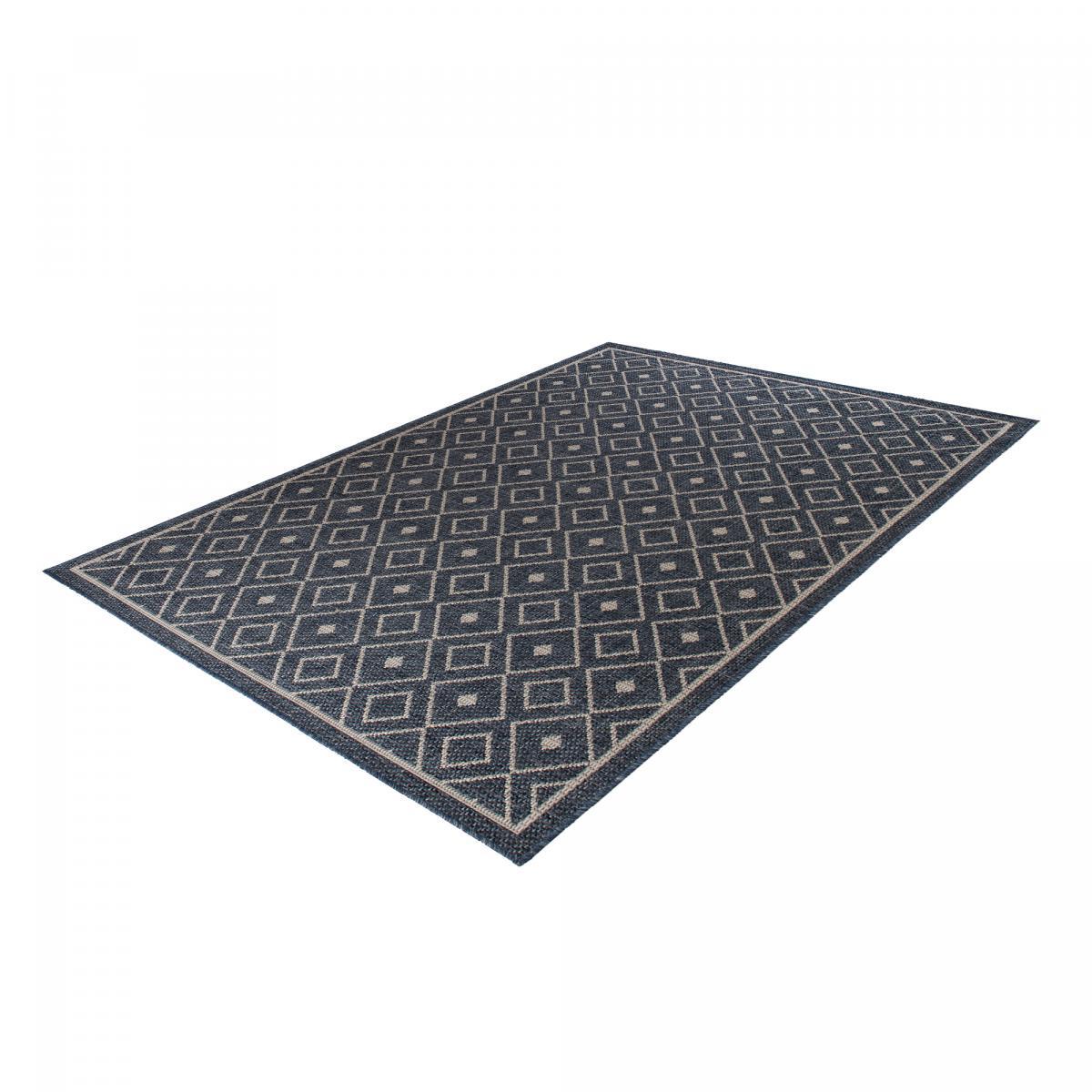 Tapis extérieur tissé kilim rectangle CISA