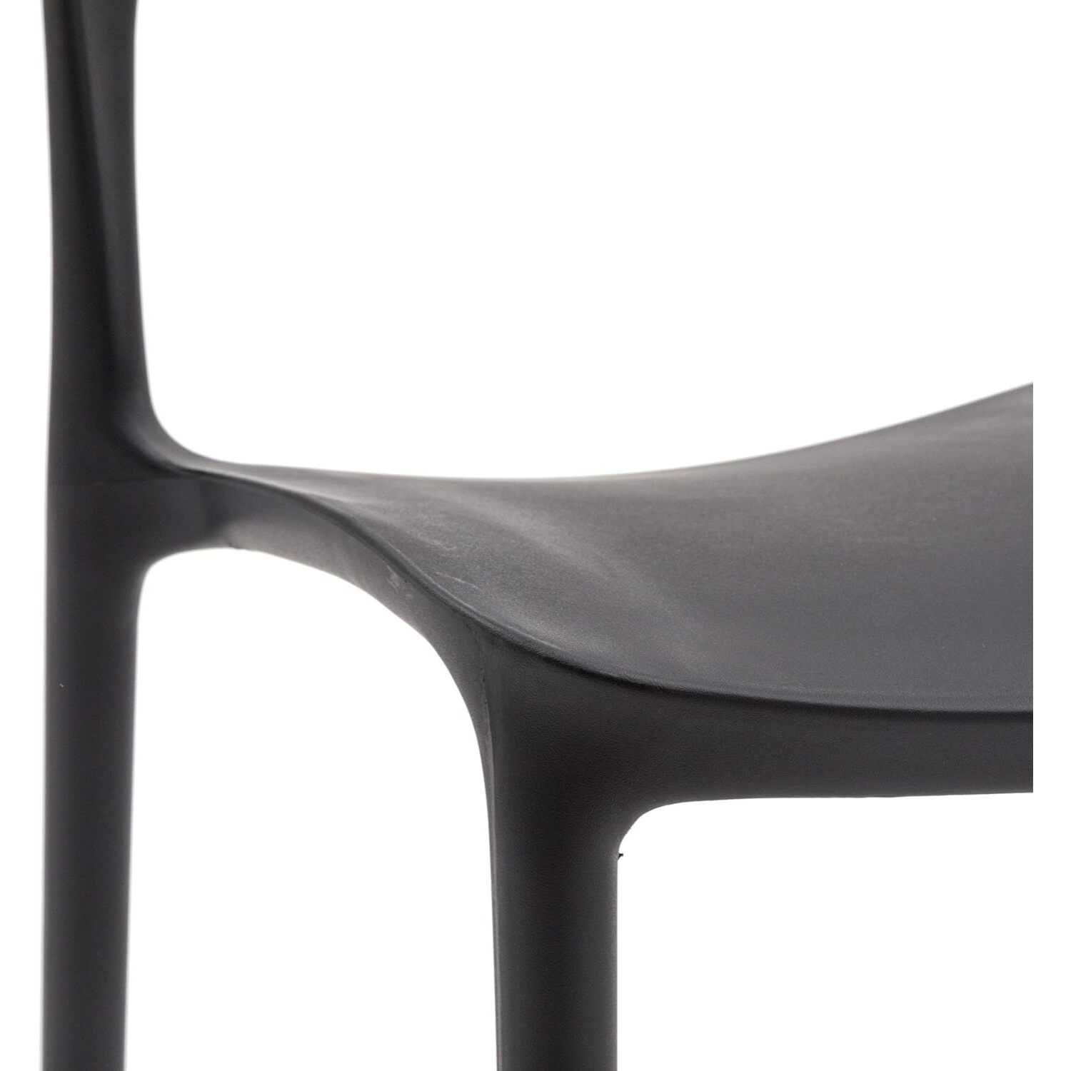 Set di 4 sedie SOUTH BEACH in polipropilene nero