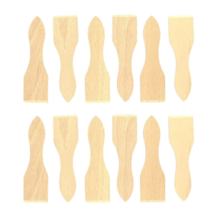 Lot de 12 spatules à raclette en bois FSC 13 cm Fackelmann