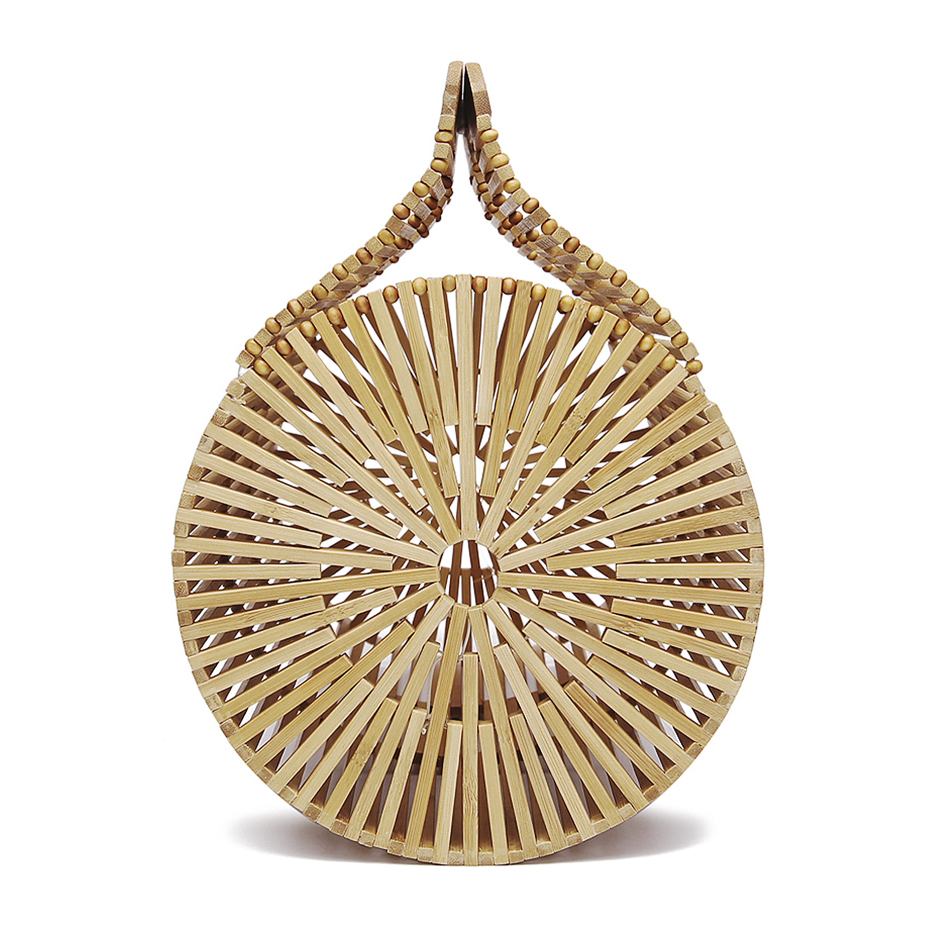 Zoagli borsa a mano in legno di bambù.