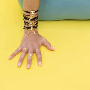 Pulsera de Circonita Brillante acabada en oro amarillo de 18K