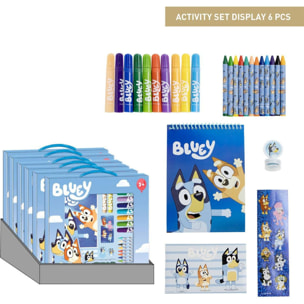 Conjunto De Papelería Coloreable Bluey 30.0 X 30.0 X 2.5 Cm