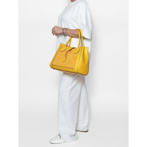 Borsa a mano Jordana da donna In Vera pelle Made in Italy 35x25,5x15 cm