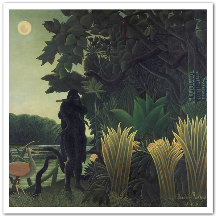 Poster La charmeuse de Serpents - Henri Rousseau Affiche seule