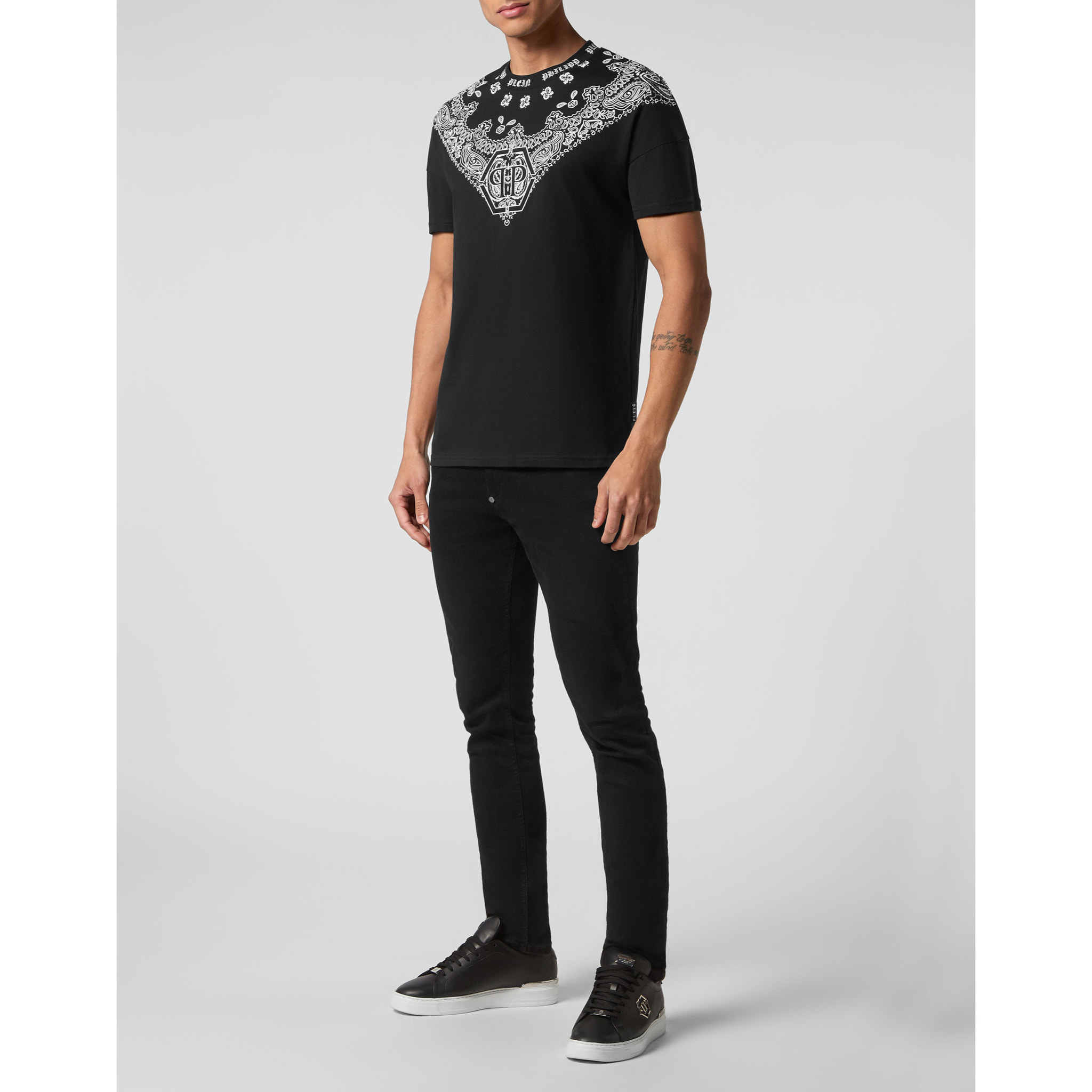 PHILIPP PLEIN T-Shirt Round Neck PAISLEY