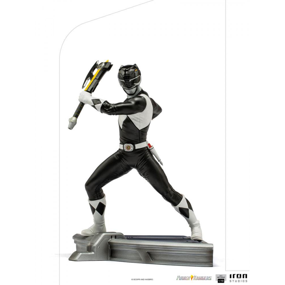 Power Rangers Bds Art Scale Statua 1/10 Black Ranger 17 Cm Iron Studios