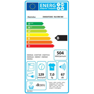 Sèche linge à condensation ELECTROLUX EW6C4723SC