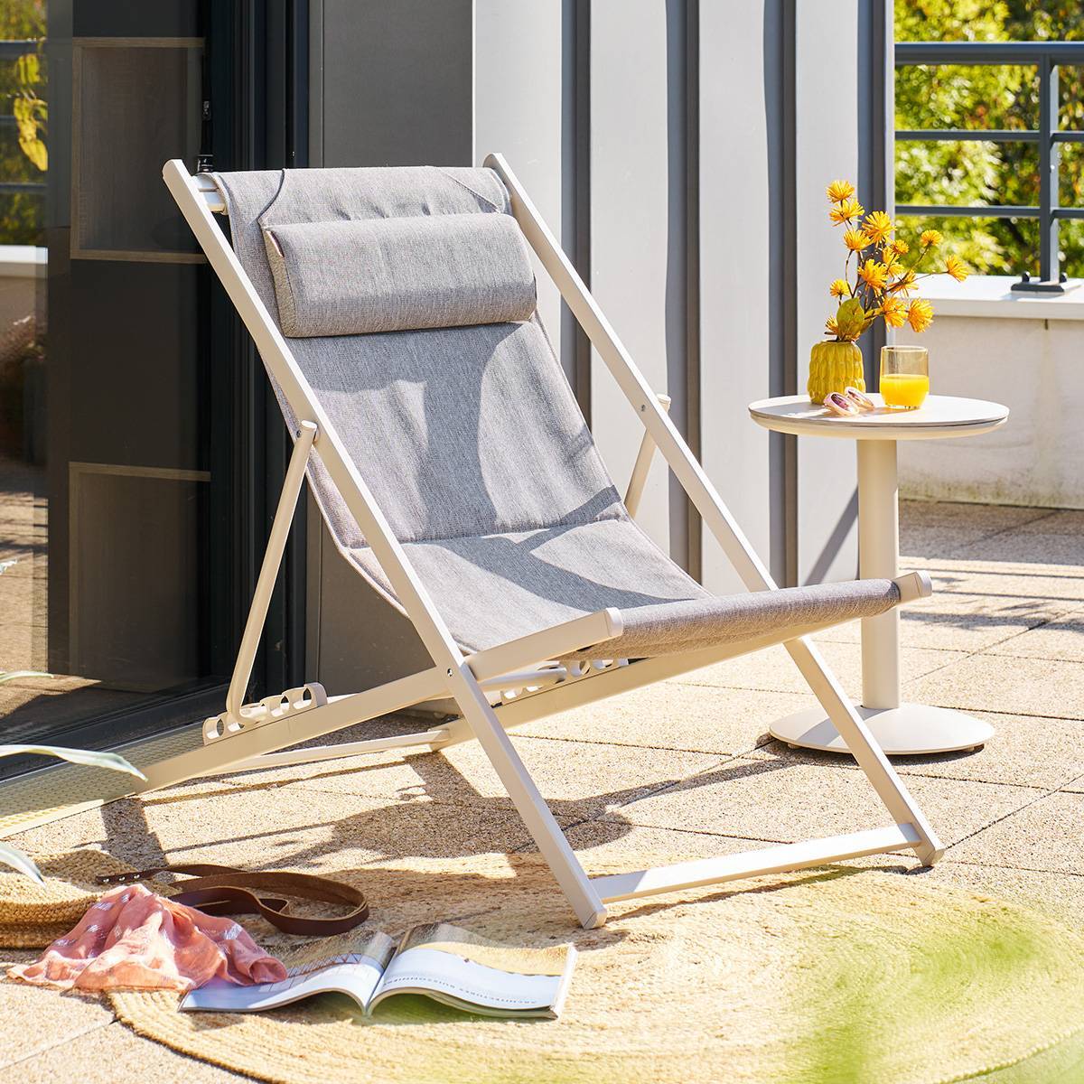 Chilienne de jardin empilable pliable Lunivia argile