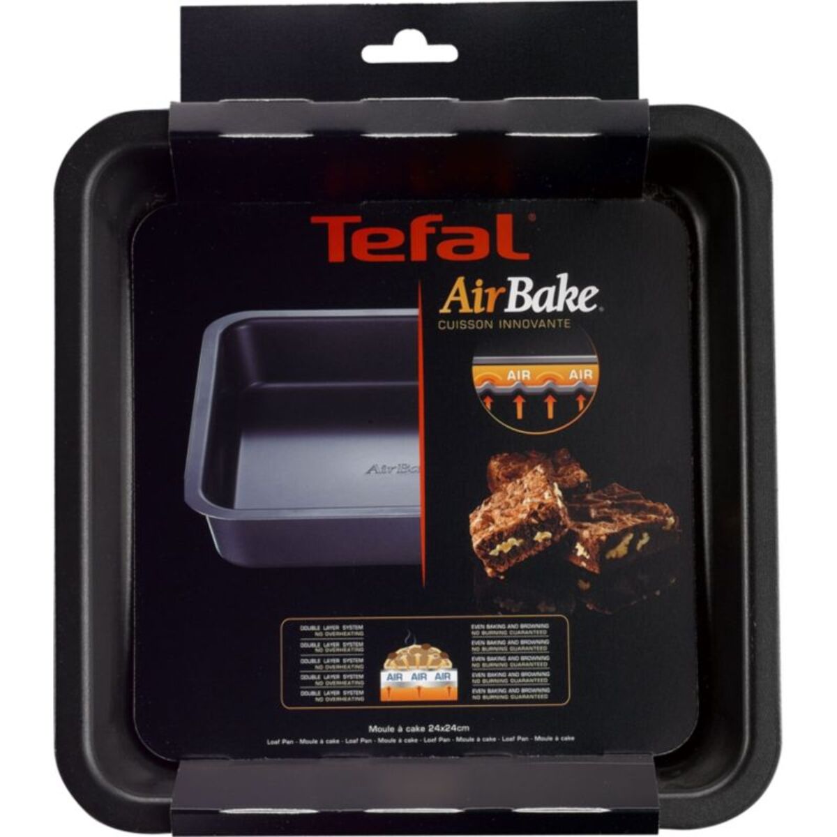 Moule à cake TEFAL carré Airbake 23 cm