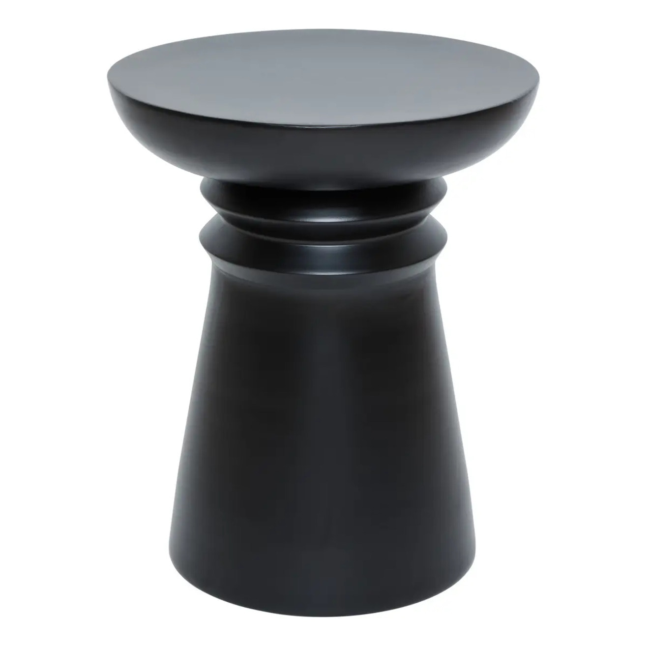 Table d'appoint Jaya ronde D.38cm noir