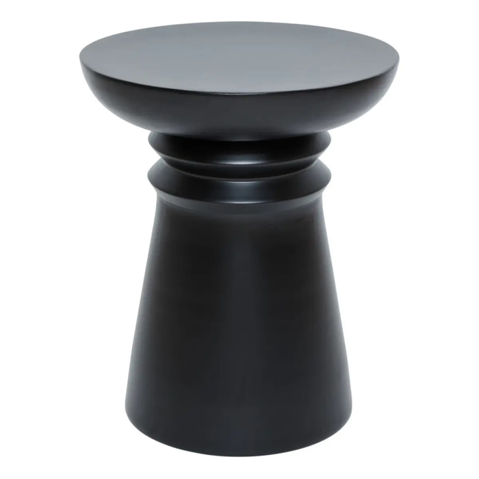 Table d'appoint Jaya ronde D.38cm noir