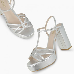 SANDALIAS PLATEADAS PONTUS