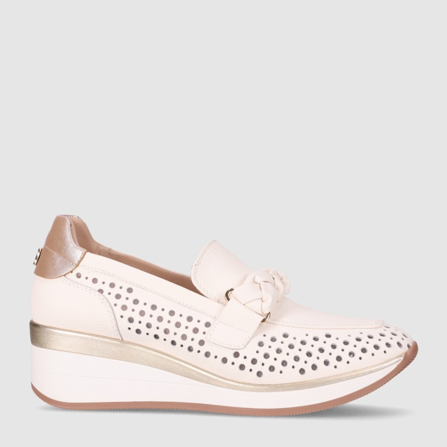 Zapatos de Piel - Hielo - Tacón: 5 cm