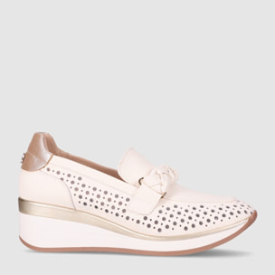 Zapatos de Piel - Hielo - Tacón: 5 cm