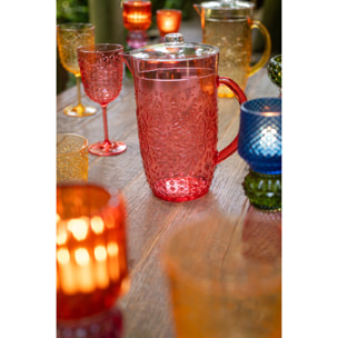 J-Line Pichet Plastque Rouge