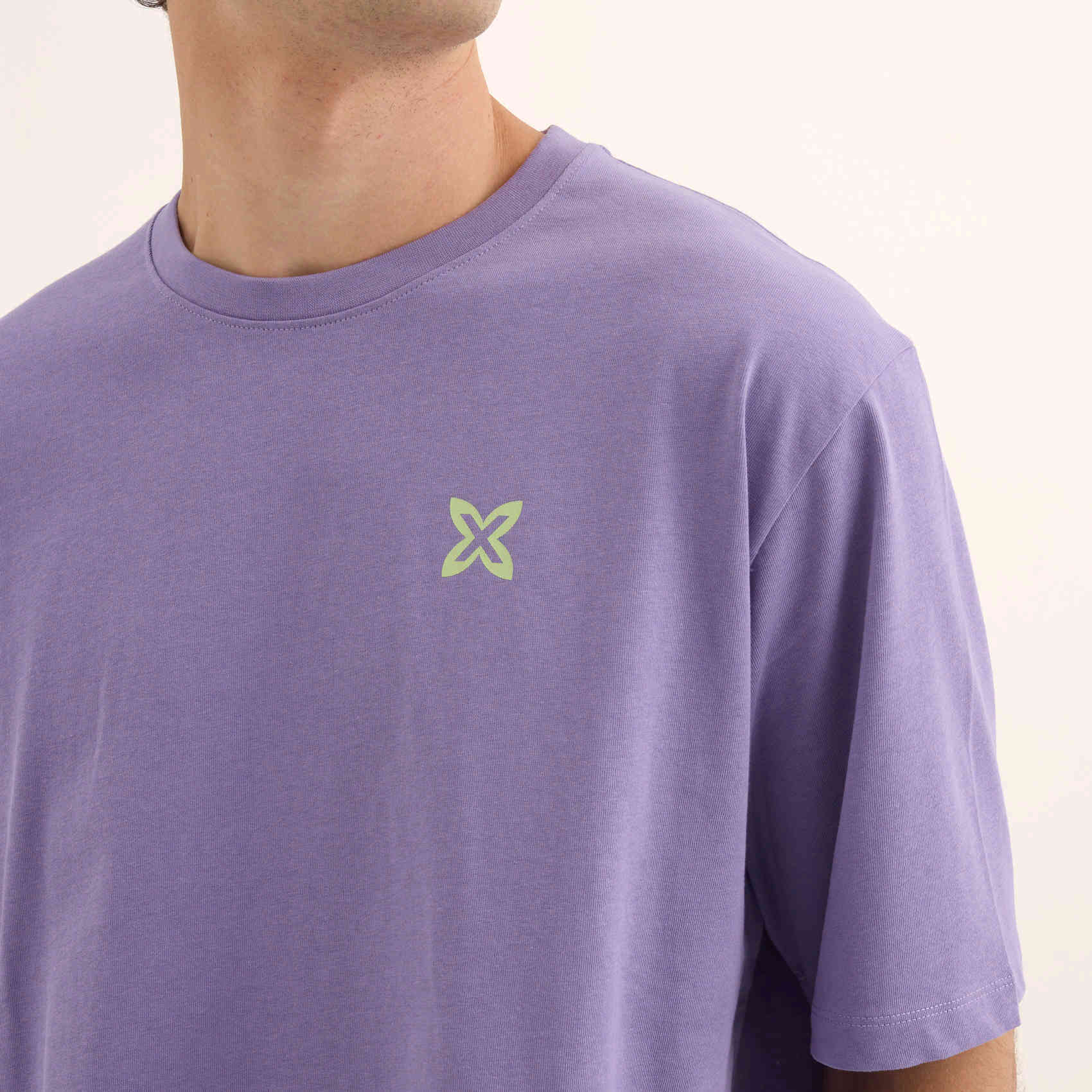 Camiseta Estilo Urbano Oversize Algodón Orgánico Lavanda STREETWEAR T-SHIRT LAVANDA