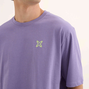 Camiseta Estilo Urbano Oversize Algodón Orgánico Lavanda STREETWEAR T-SHIRT LAVANDA
