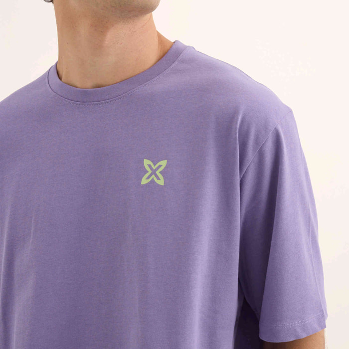 Camiseta Estilo Urbano Oversize Algodón Orgánico Lavanda STREETWEAR T-SHIRT LAVANDA