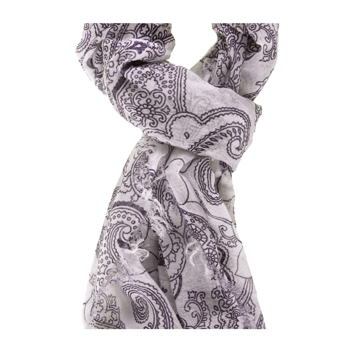Foulard Unisex Selvaggia in Cotone e seta Made in Italy 150x80x0,1 cm